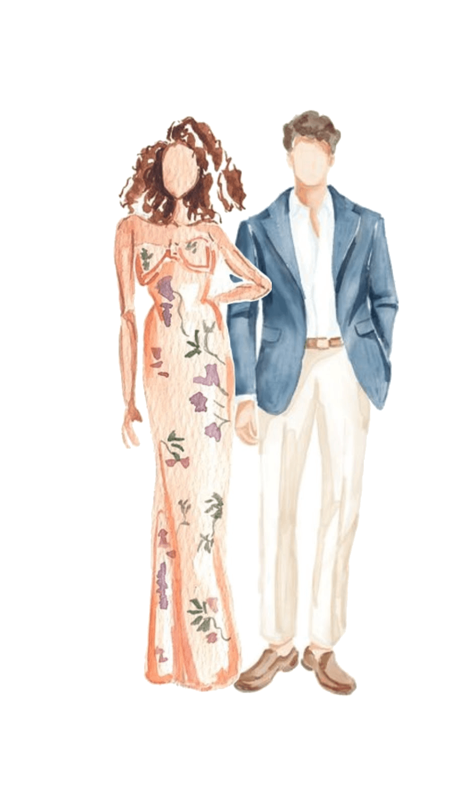 casal-azul-aquarela